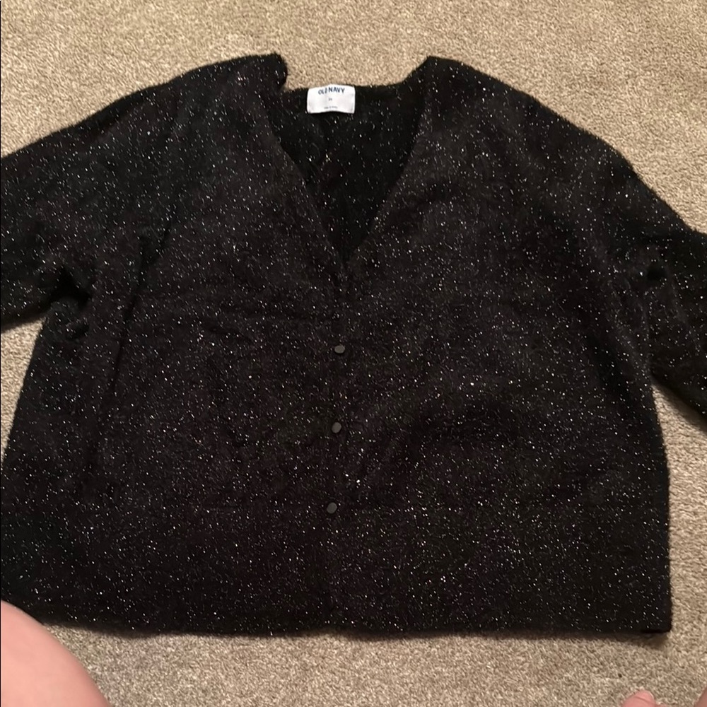 Black Sparkly Cardigan